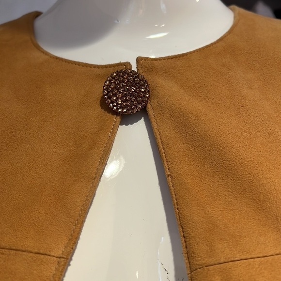 Revillon Paris Sz 8-10 Suede Open Jacket - Picture 5 of 11